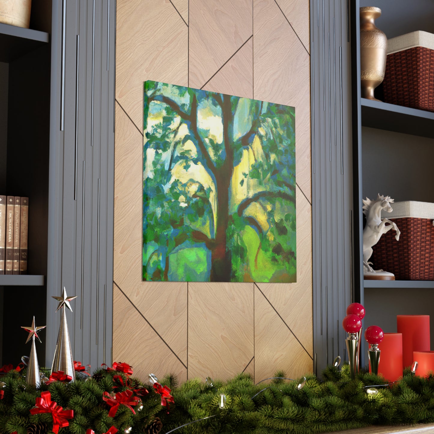 "Elm in Splendid Bloom" - Canvas