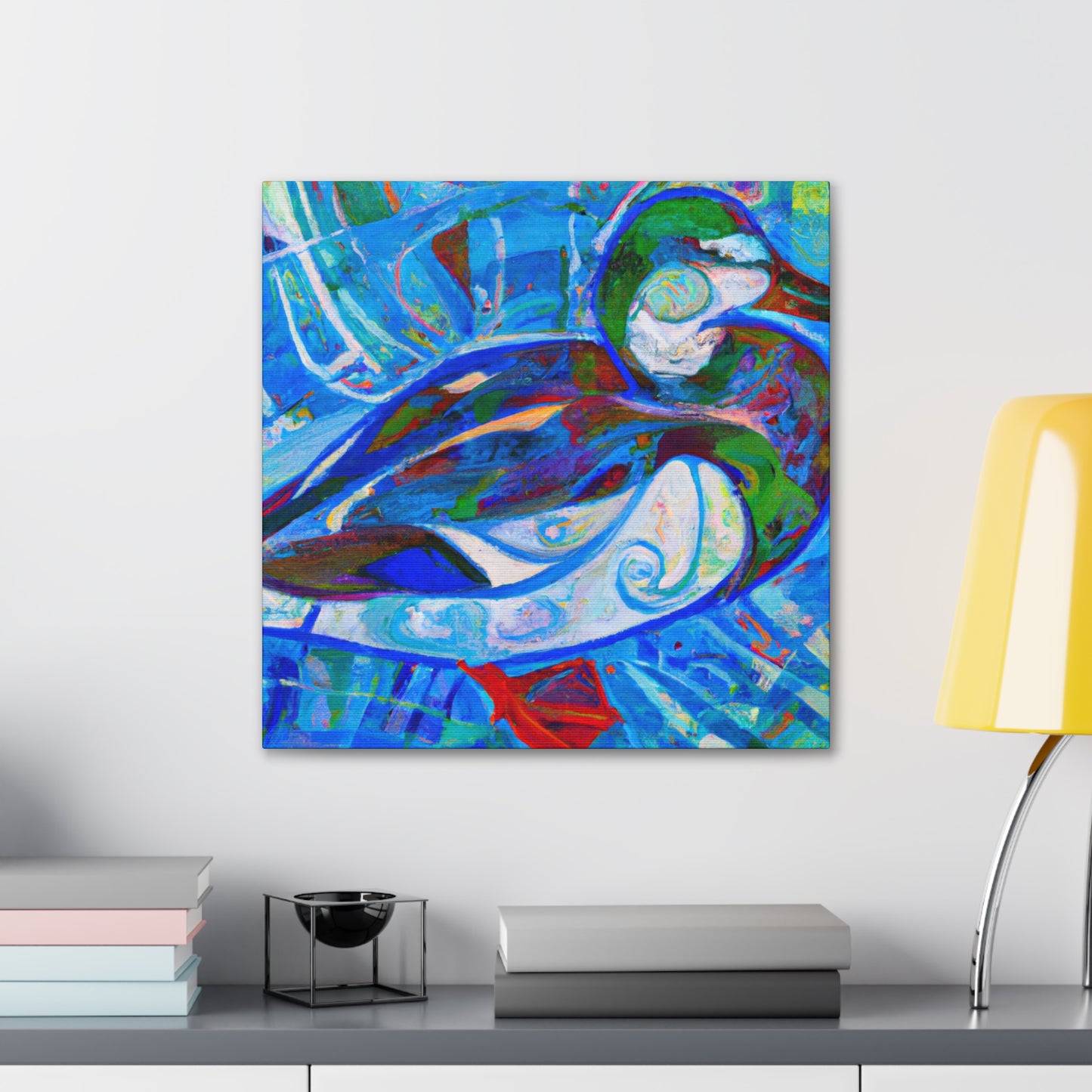 "Mallard on Reflection Pond" - Canvas