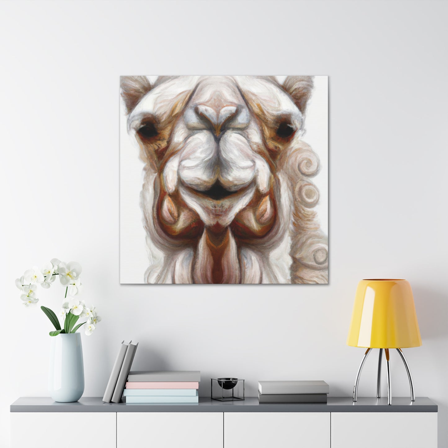 "Desert Camel Reality" - Canvas