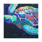 "Sea Turtle's Brilliant Hue" - Canvas