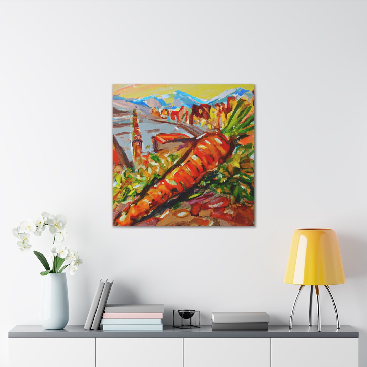 Carrots in Monet Style - Canvas