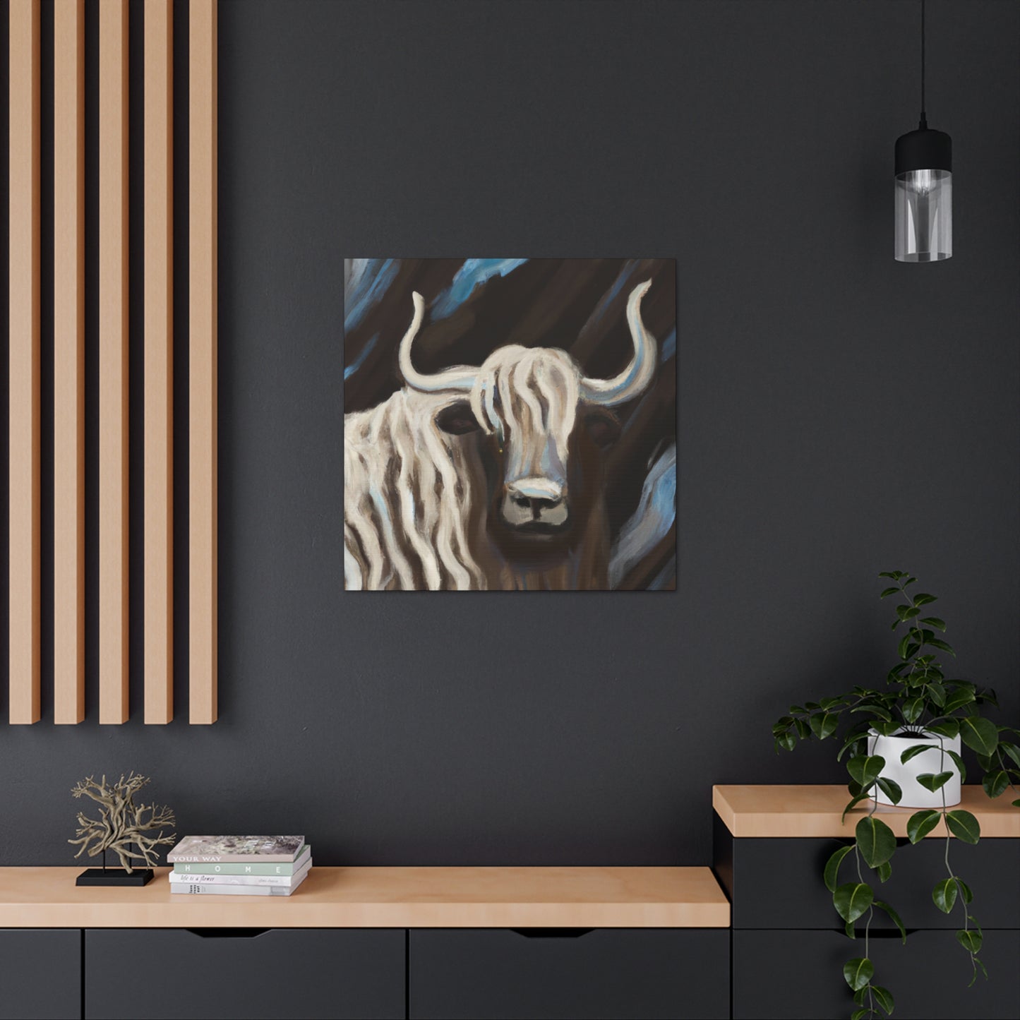 Yaks in Abstract Chaos - Canvas