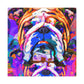 "English Bulldog Portrait" - Canvas