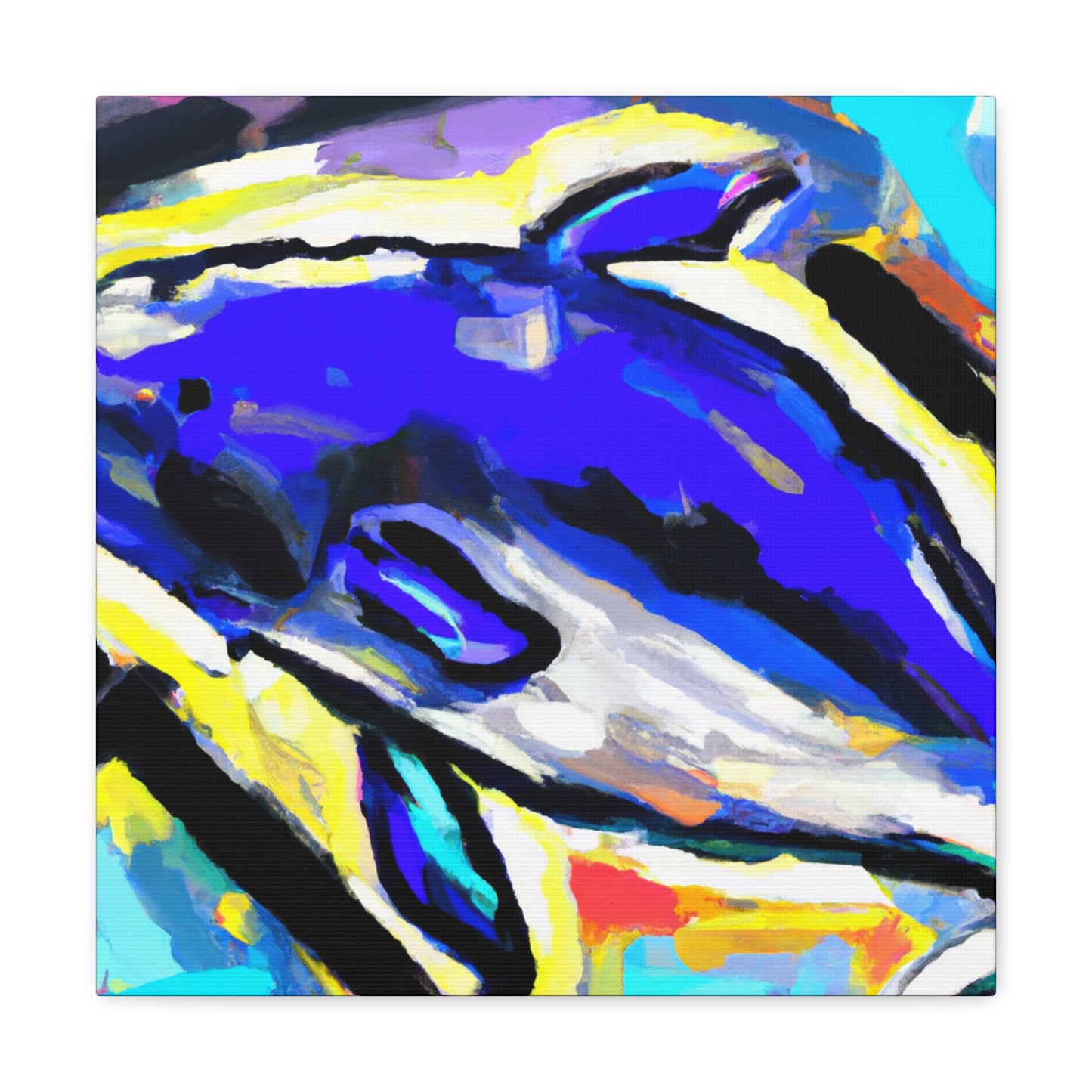 "Dolphin Within Abstraction" - Canvas