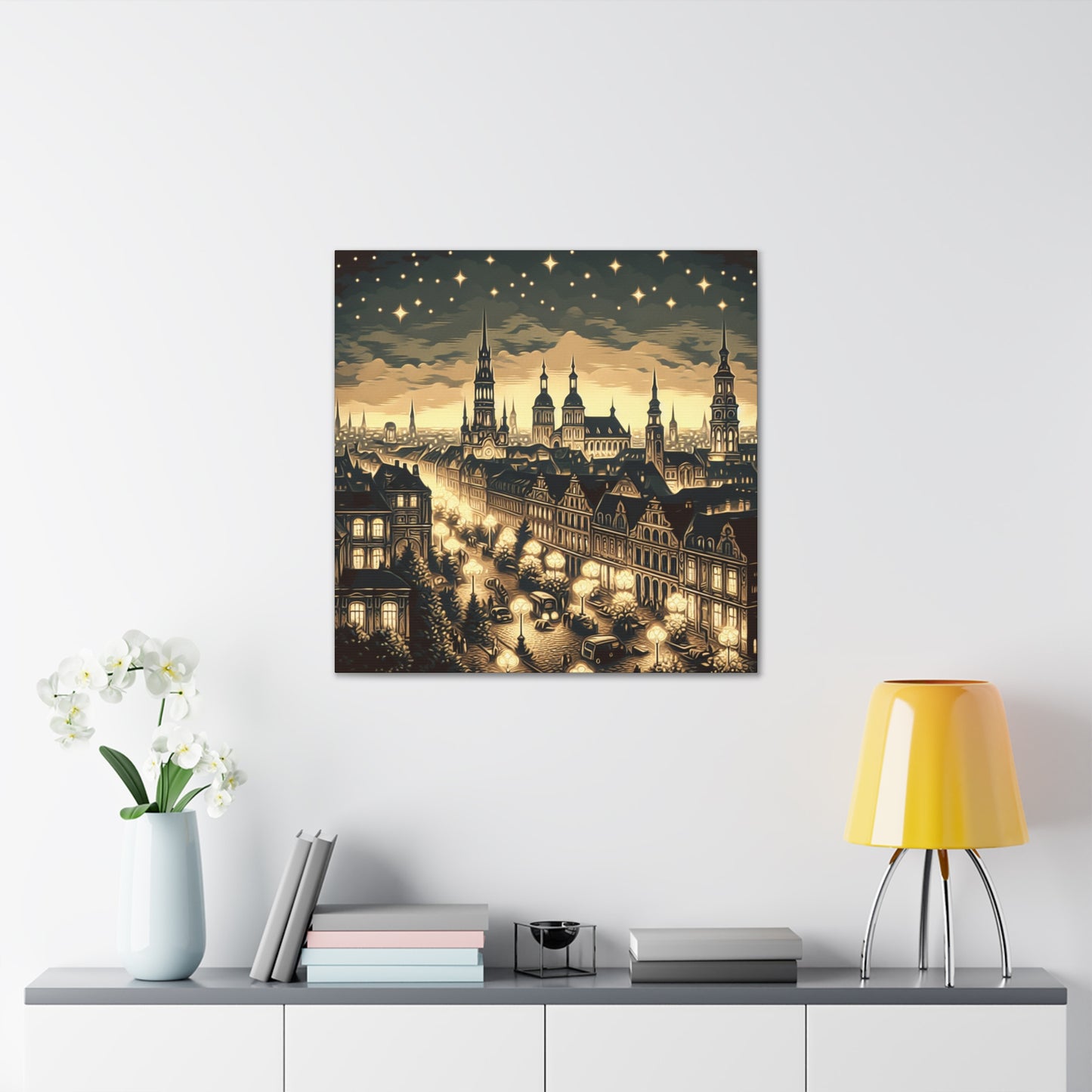 Midnight Urban Splendor - Canvas