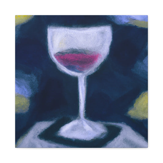 "Wine Glass Reflection" - Canvas