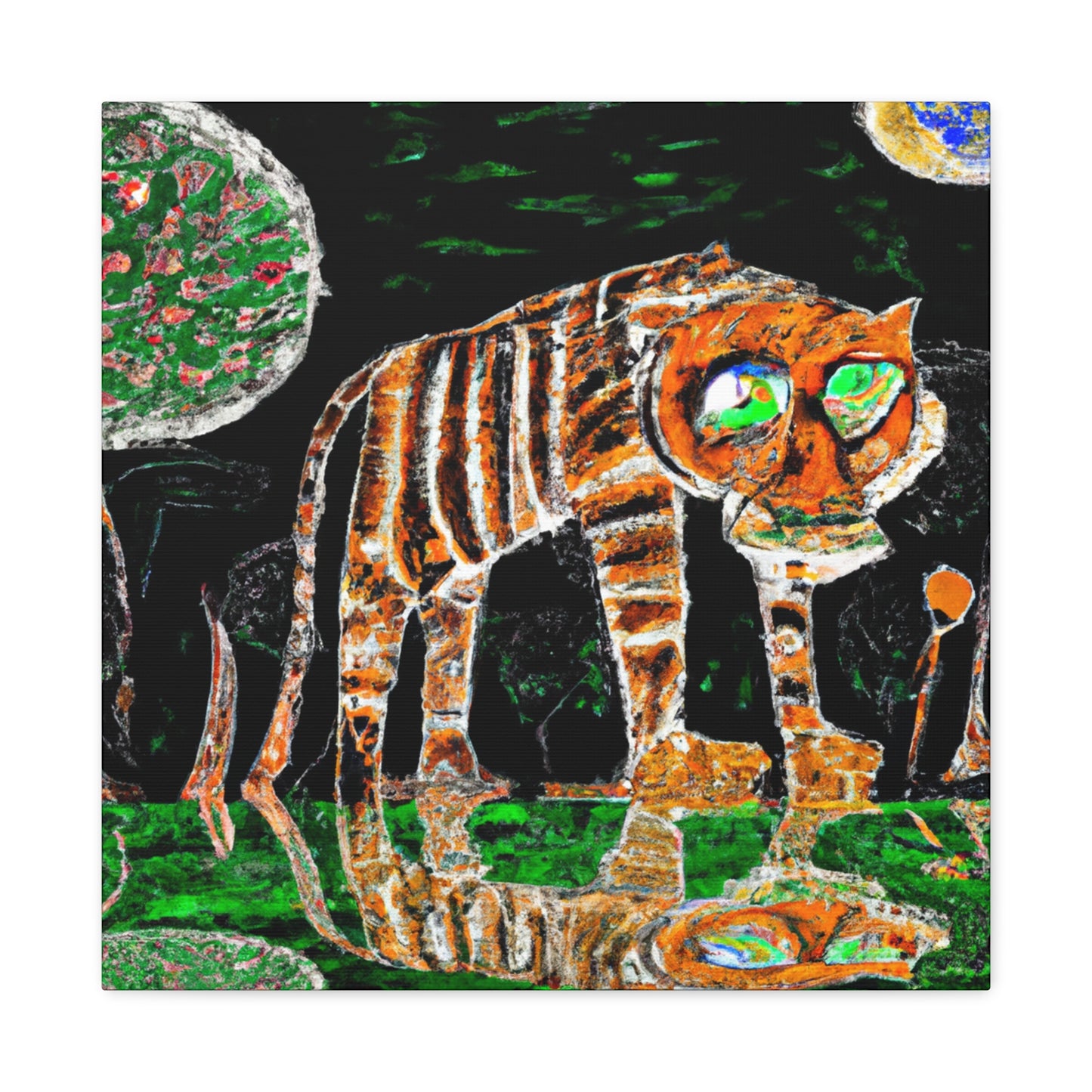 "Tiger on a Star" - Canvas