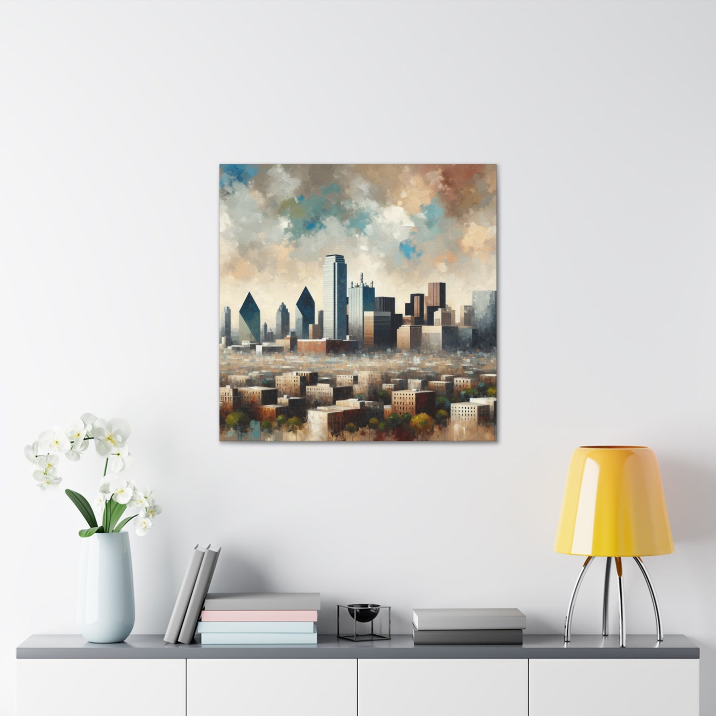 "Colorful Metropolis Unveiled" - Canvas