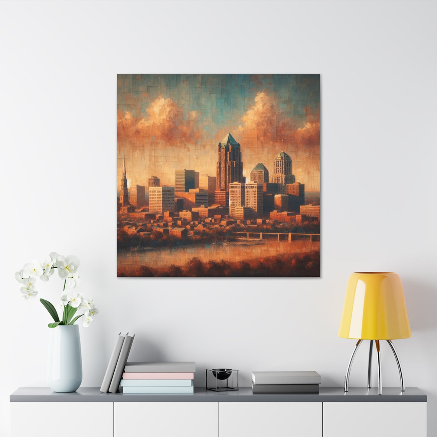 "Concrete Symphony: Urban Elegance" - Canvas