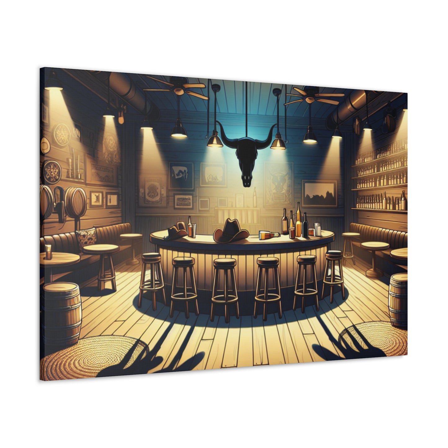 Wild West Saloon Sights - Canvas