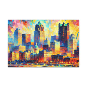 "Urban Symphony Unveiled" - Canvas