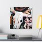 "Cow Skull Expressionism Painting" - Canvas