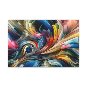 Whirling Colors Embrace - Canvas