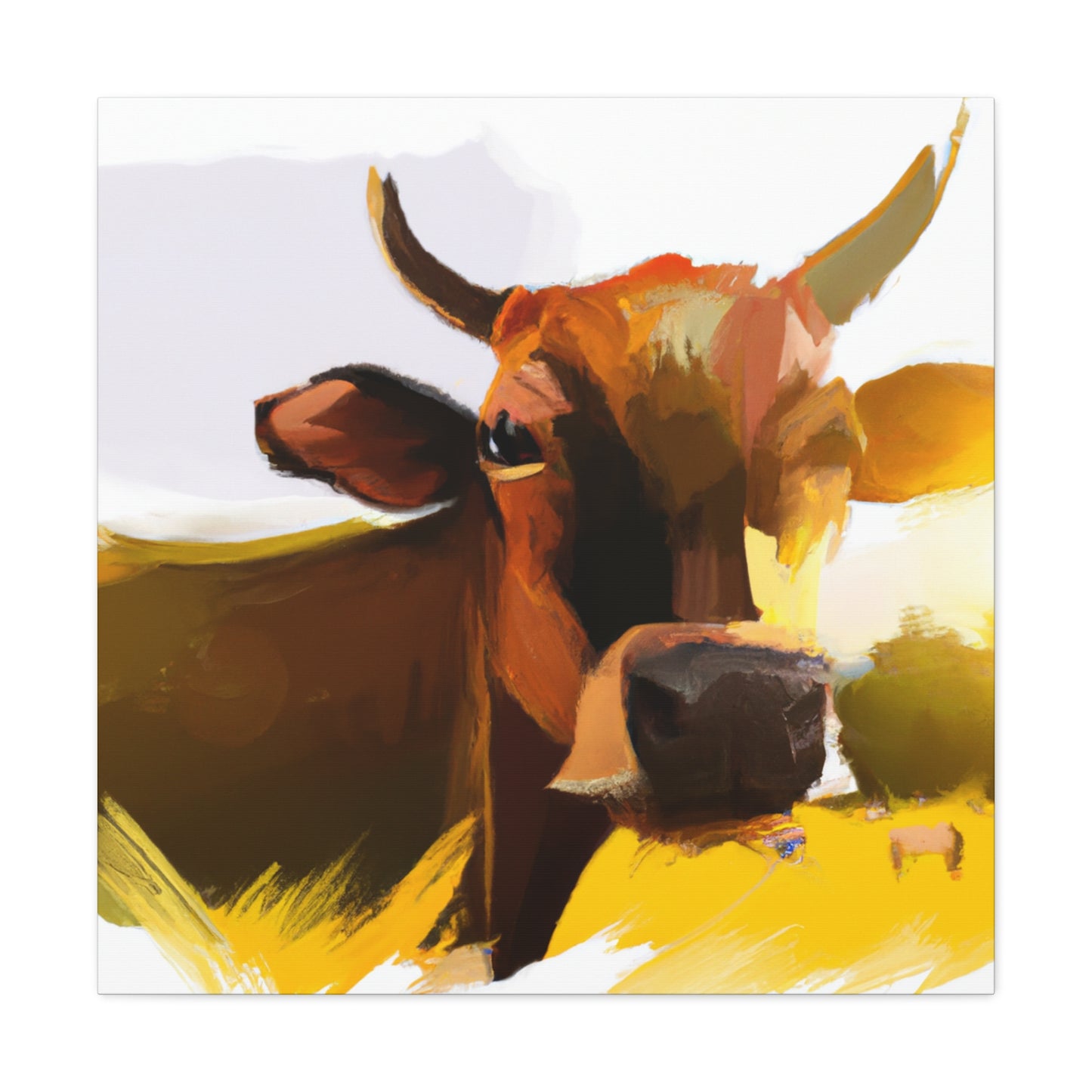 Pastoral Bovine Beauty - Canvas