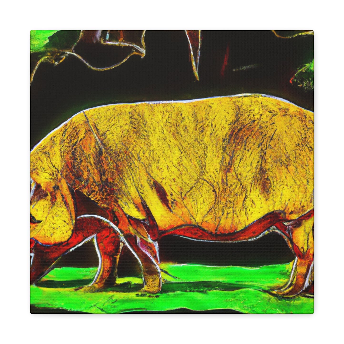 Warthog in Abstract. - Canvas