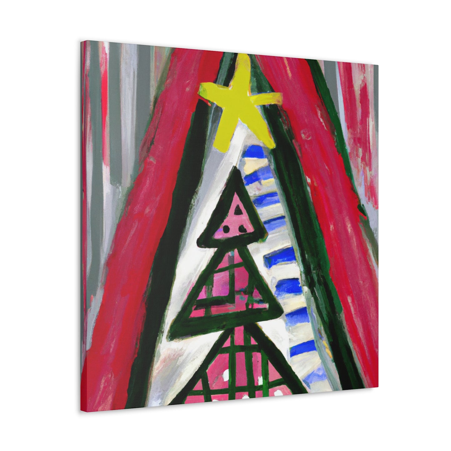 "Christmas Tree Expressionism" - Canvas