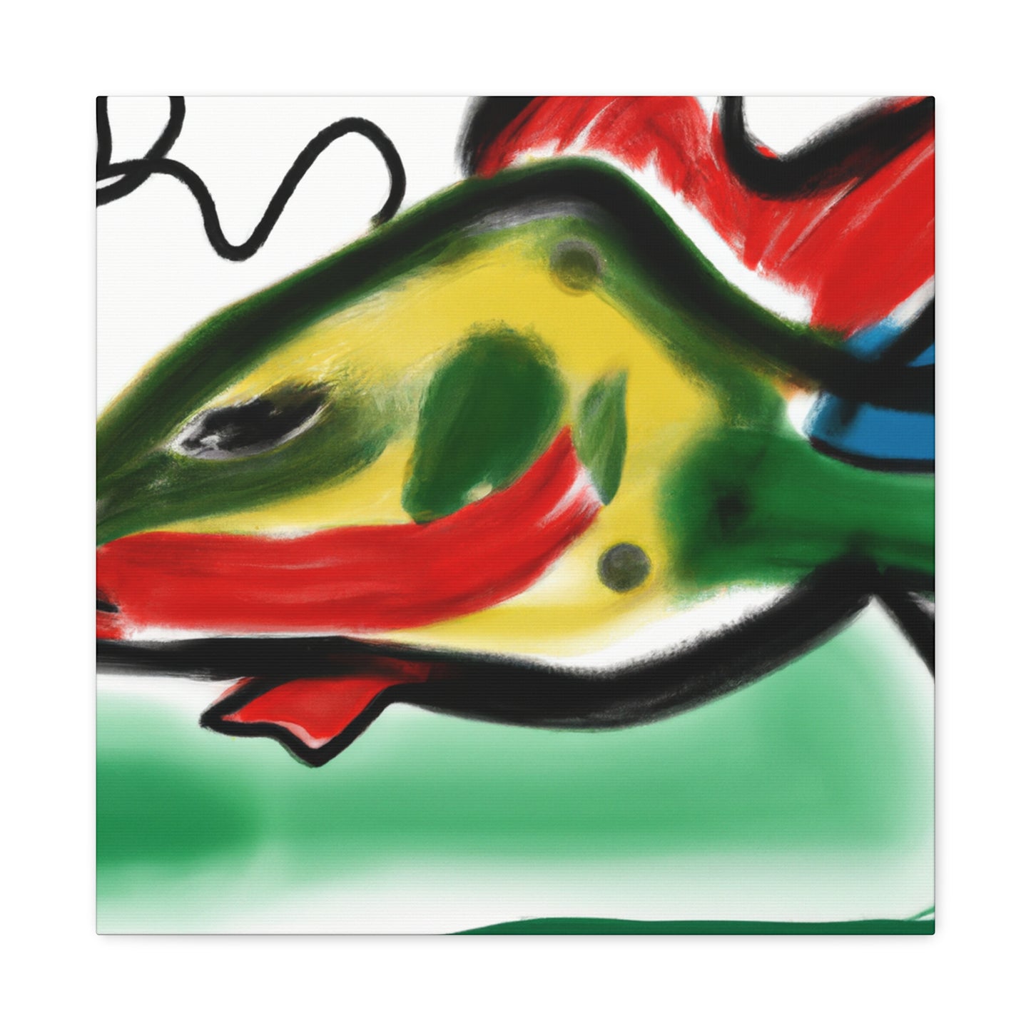 "Swordtail in Abstract Form" - Canvas