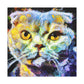 Scottish Fold Impasto - Canvas