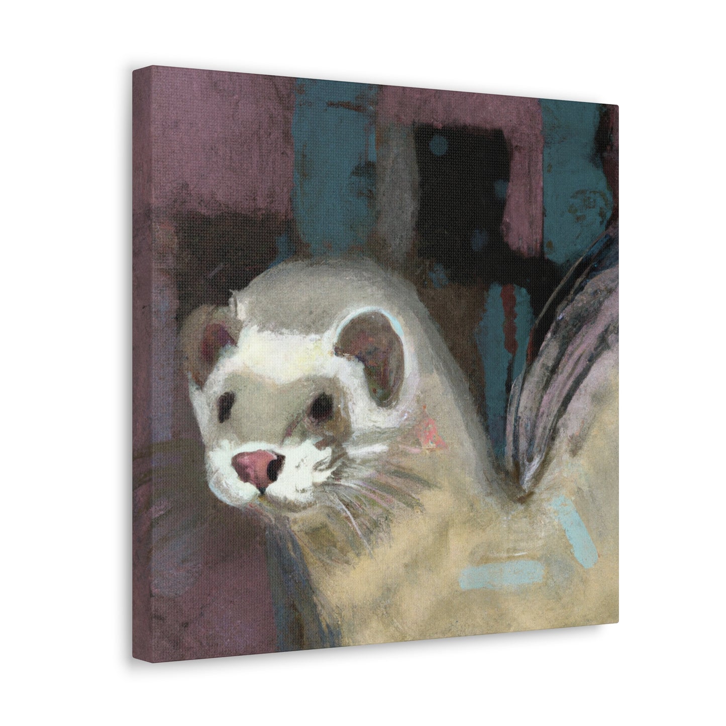 Ferret's Flurried Flight - Canvas