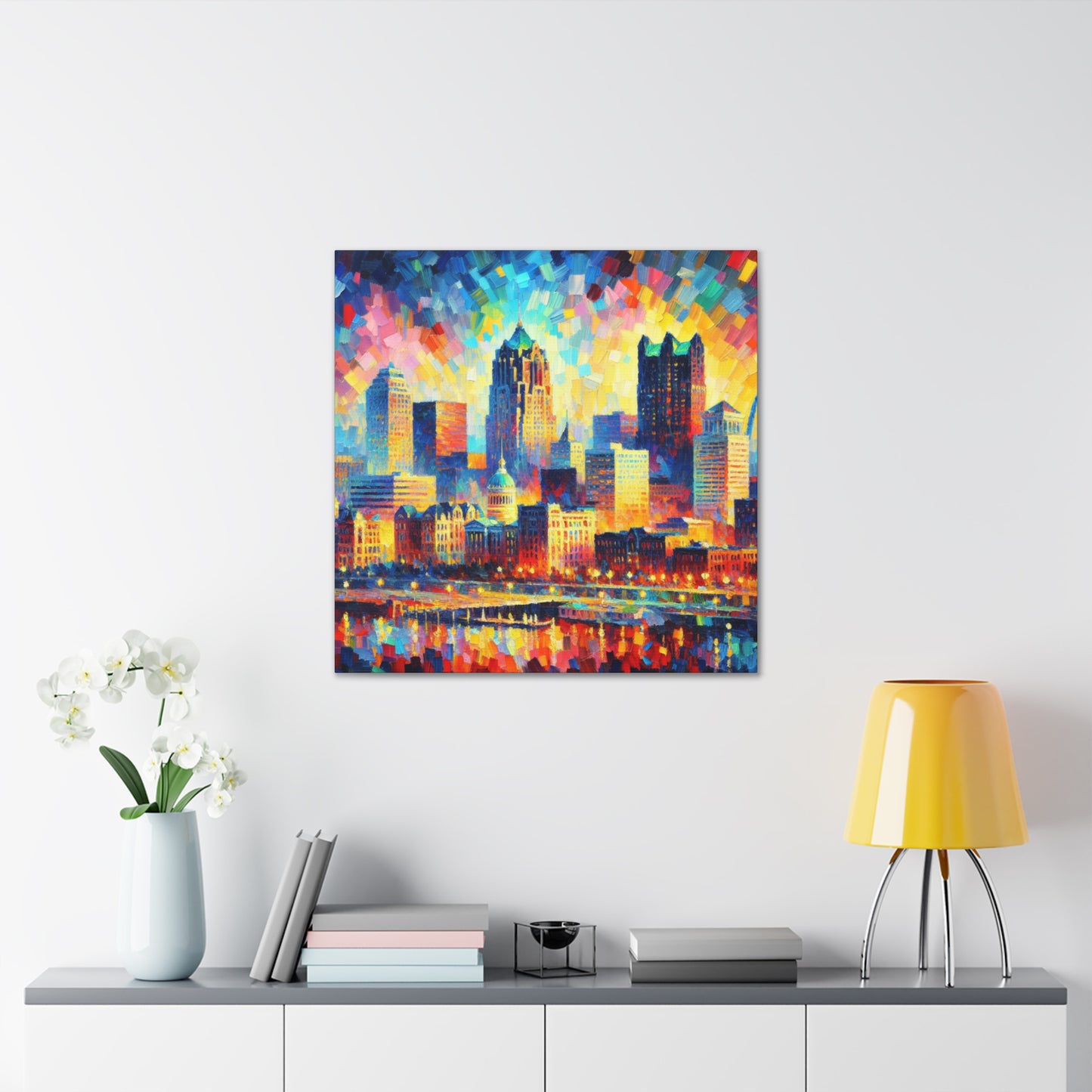 "Urban Symphony Unveiled" - Canvas