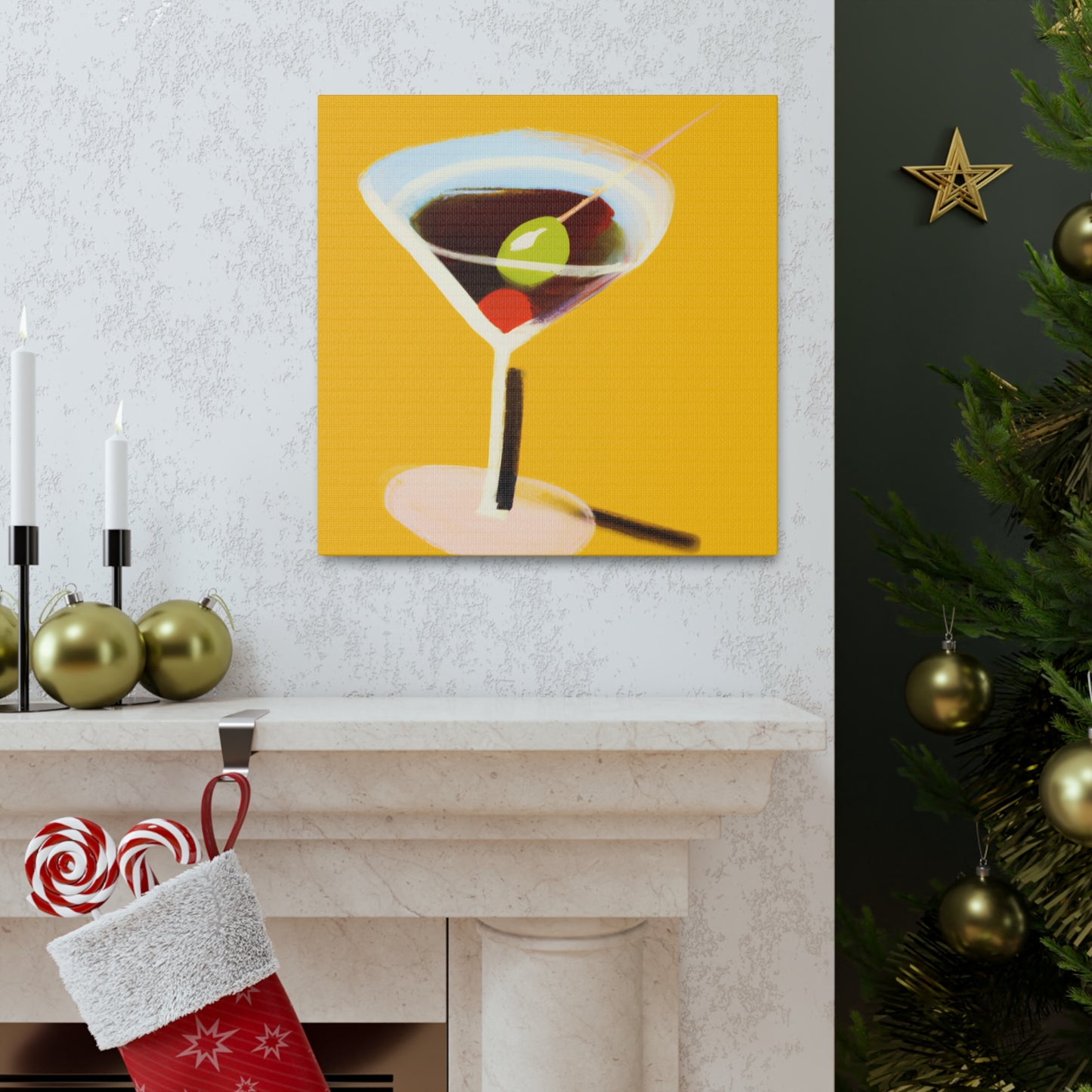 Martinis on a Canvas - Canvas