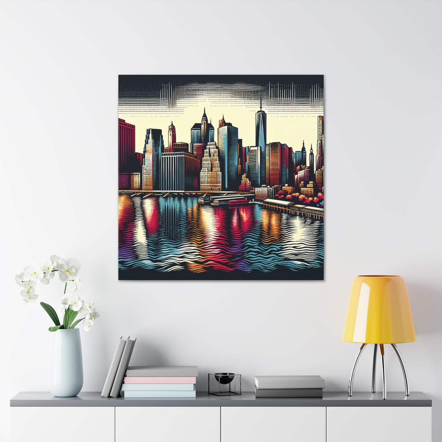 "Concrete City Symphony" - Canvas