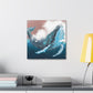 Humpback Whale Collage - Canvas