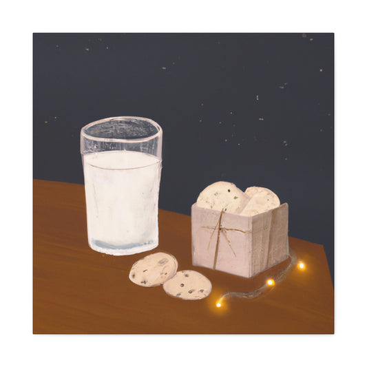 "Milk and Cookie Delight" - Canvas