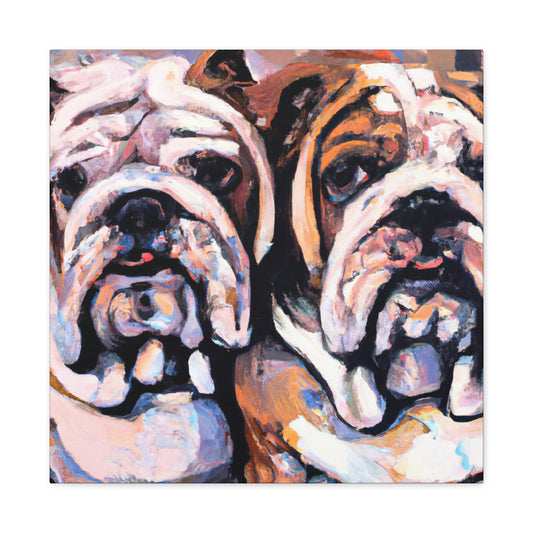 "English Bulldog Grandeur" - Canvas