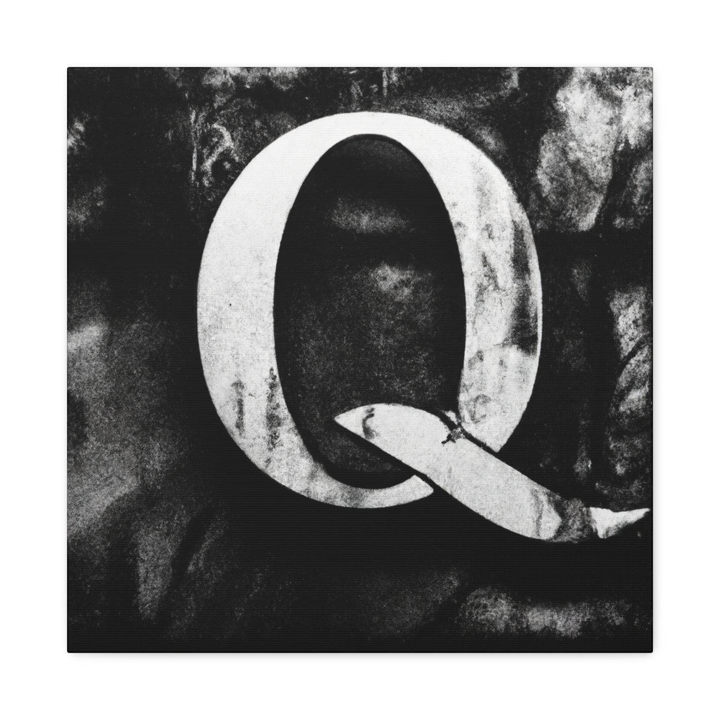 "Q: The Question Mark" - Canvas