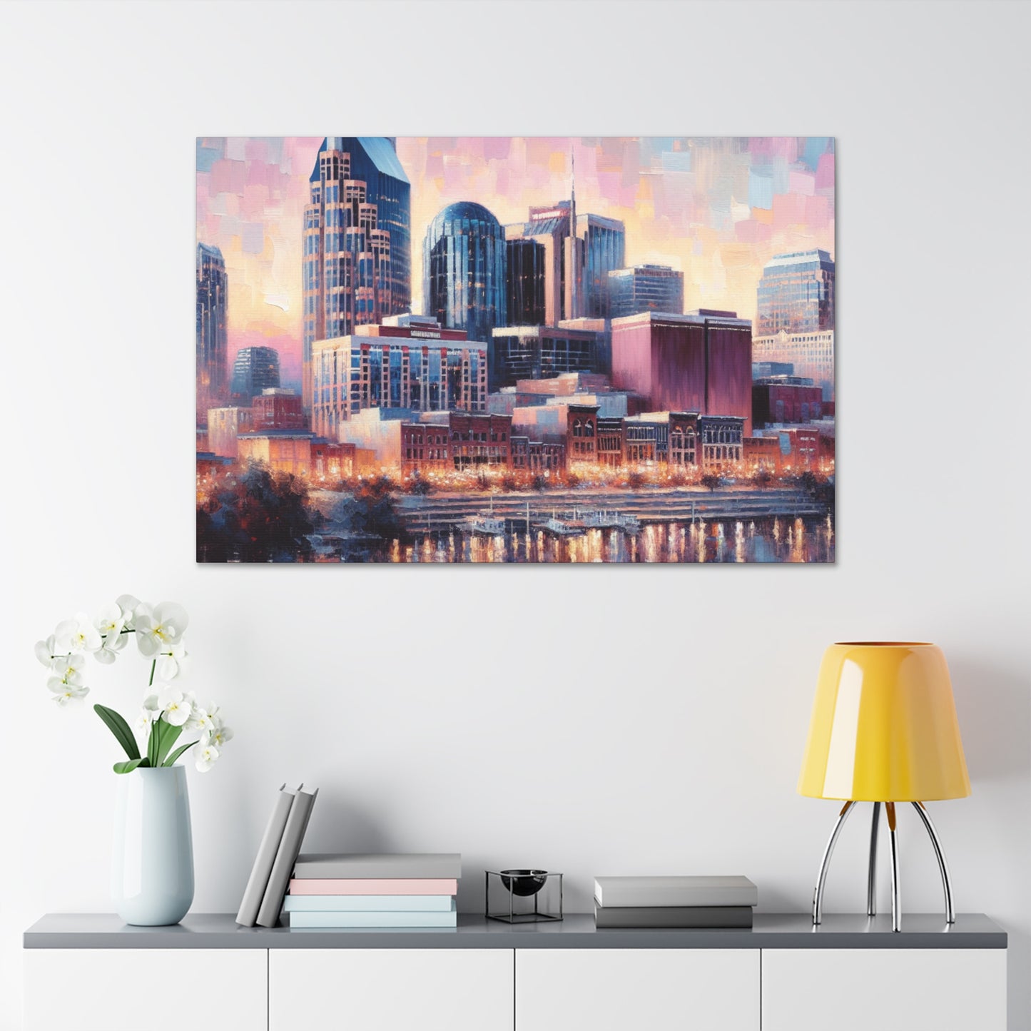 "Nashville's Vibrant Melodies" - Canvas