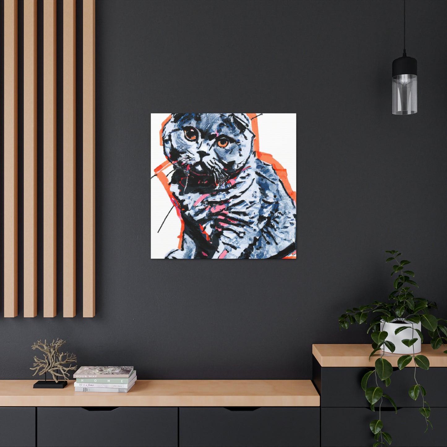 Scottish Fold Delight - Canvas