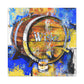 Whiskey Barrel Reflection - Canvas