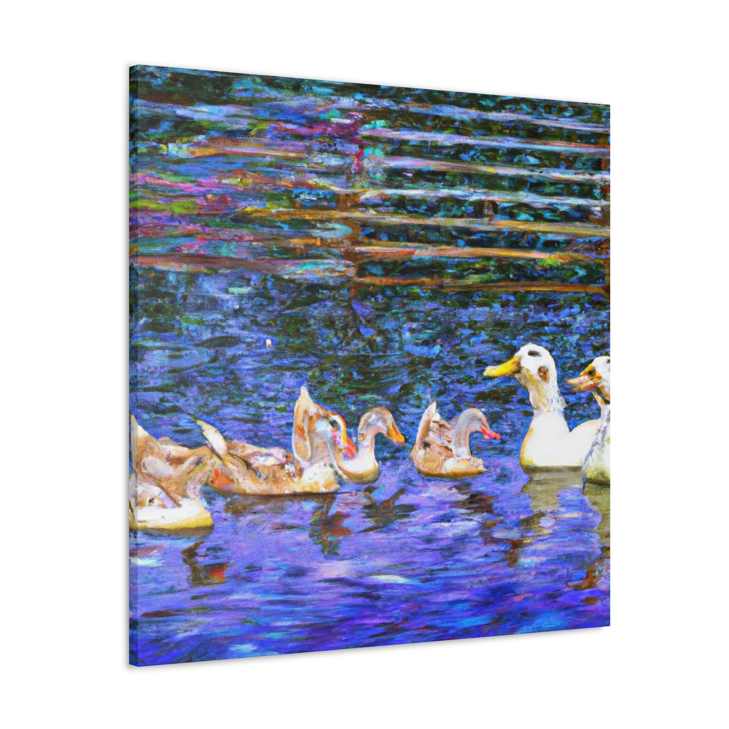 Duck on a Pond - Canvas