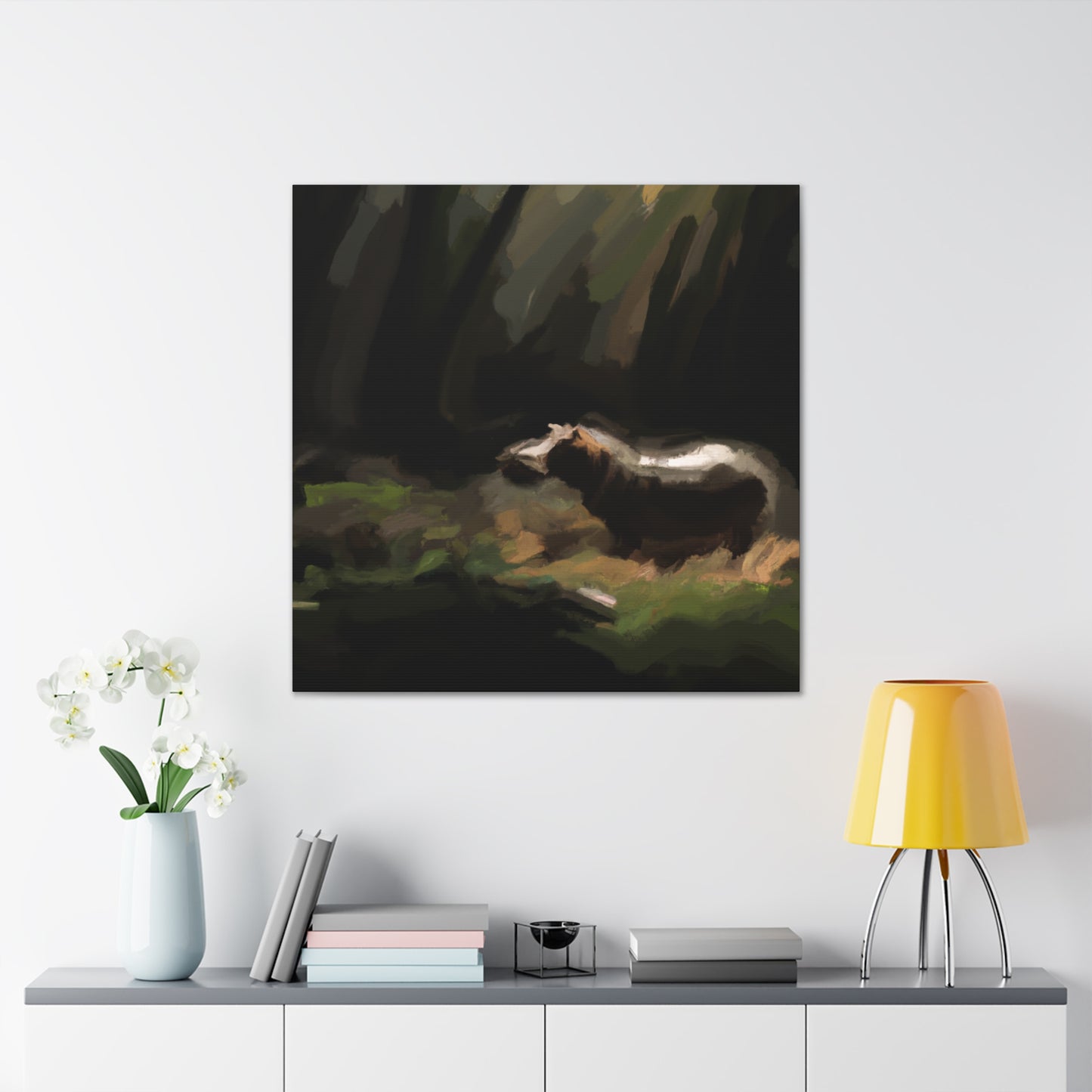 "Hippo in Impressionism" - Canvas