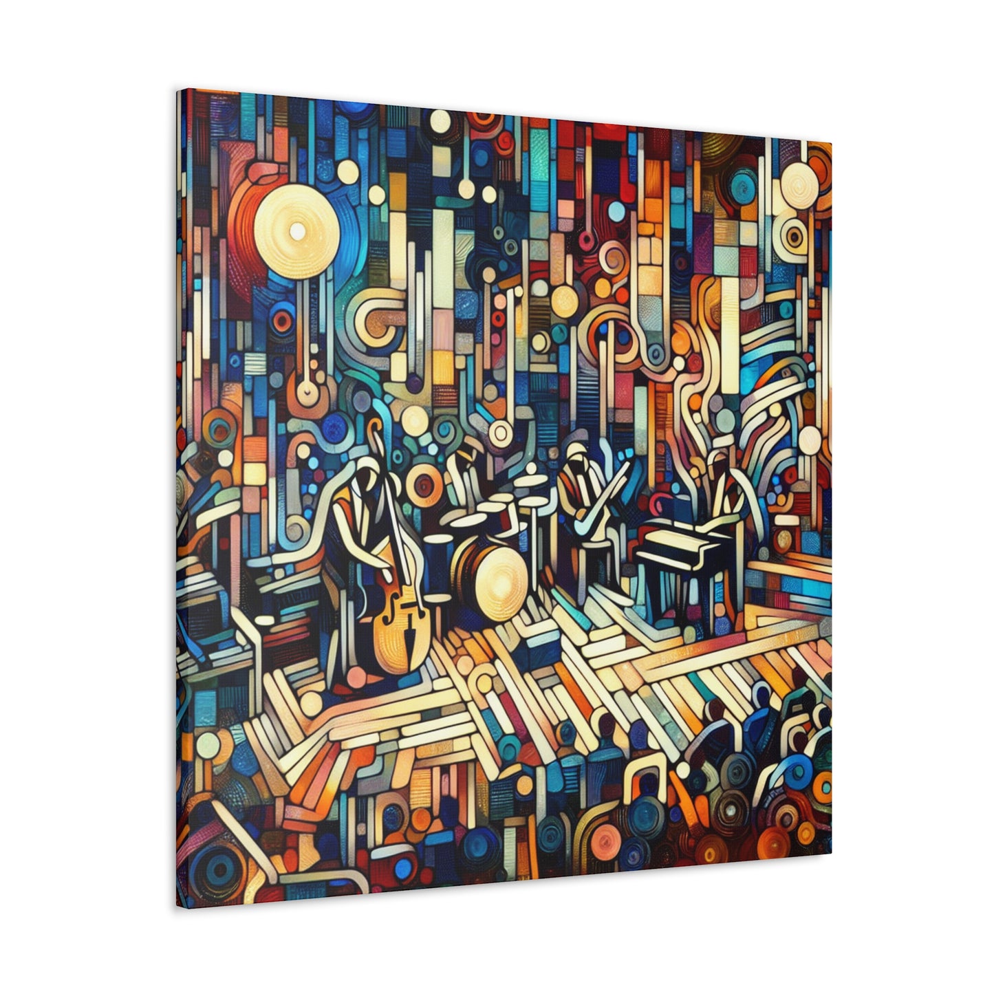 Echoes of Jazz Nights - Canvas