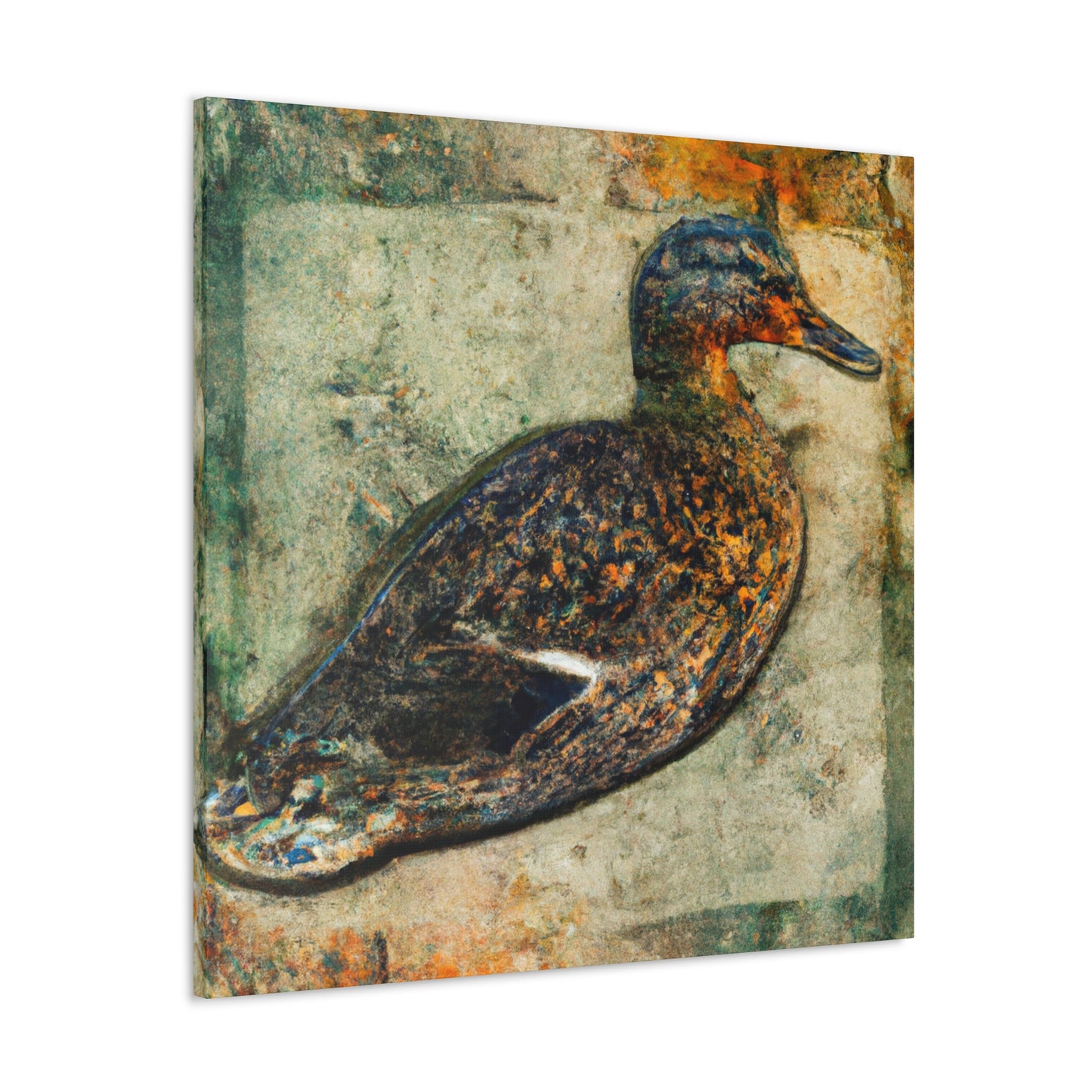 "Mallard Duck In Bloom" - Canvas