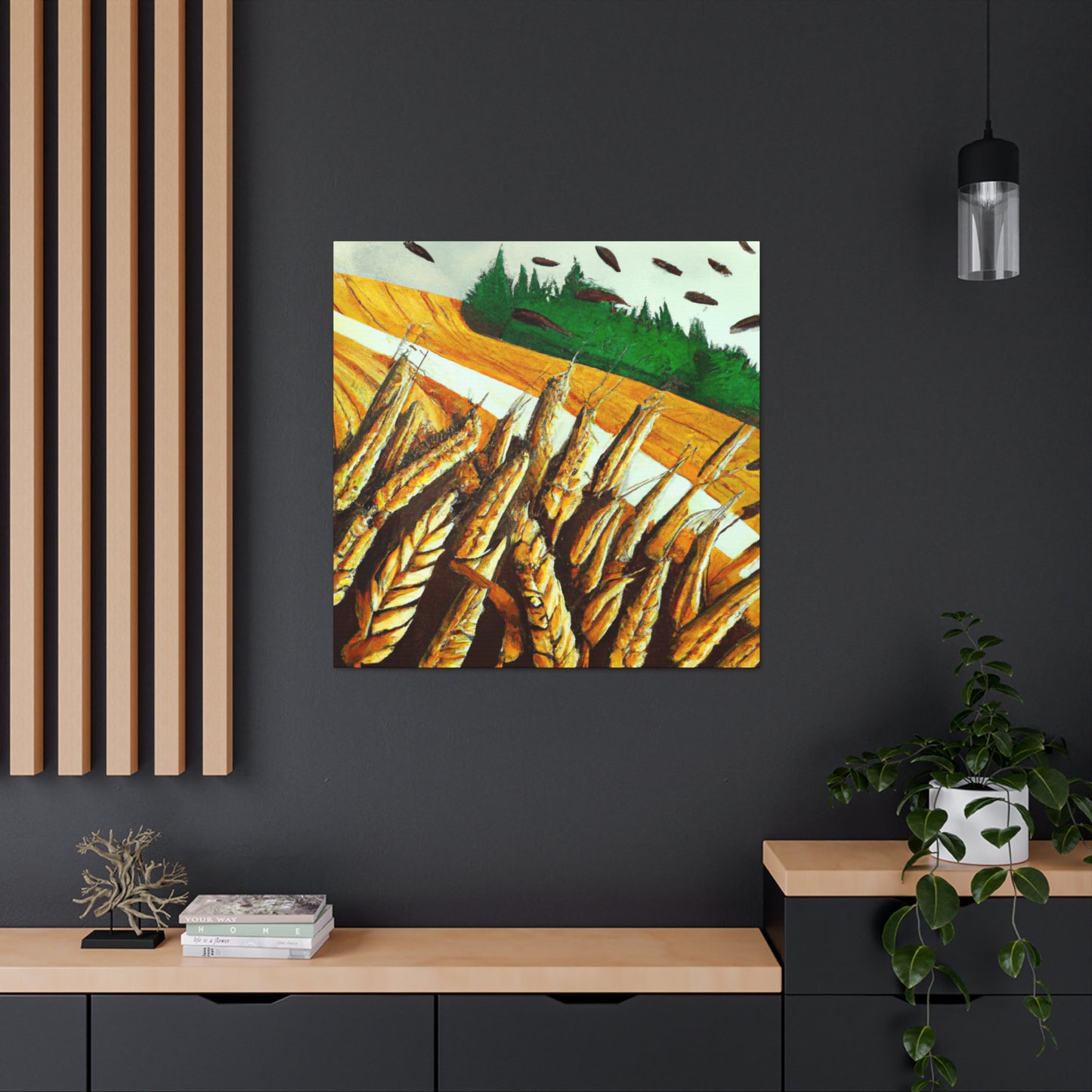 Golden Grain Harvesting - Canvas