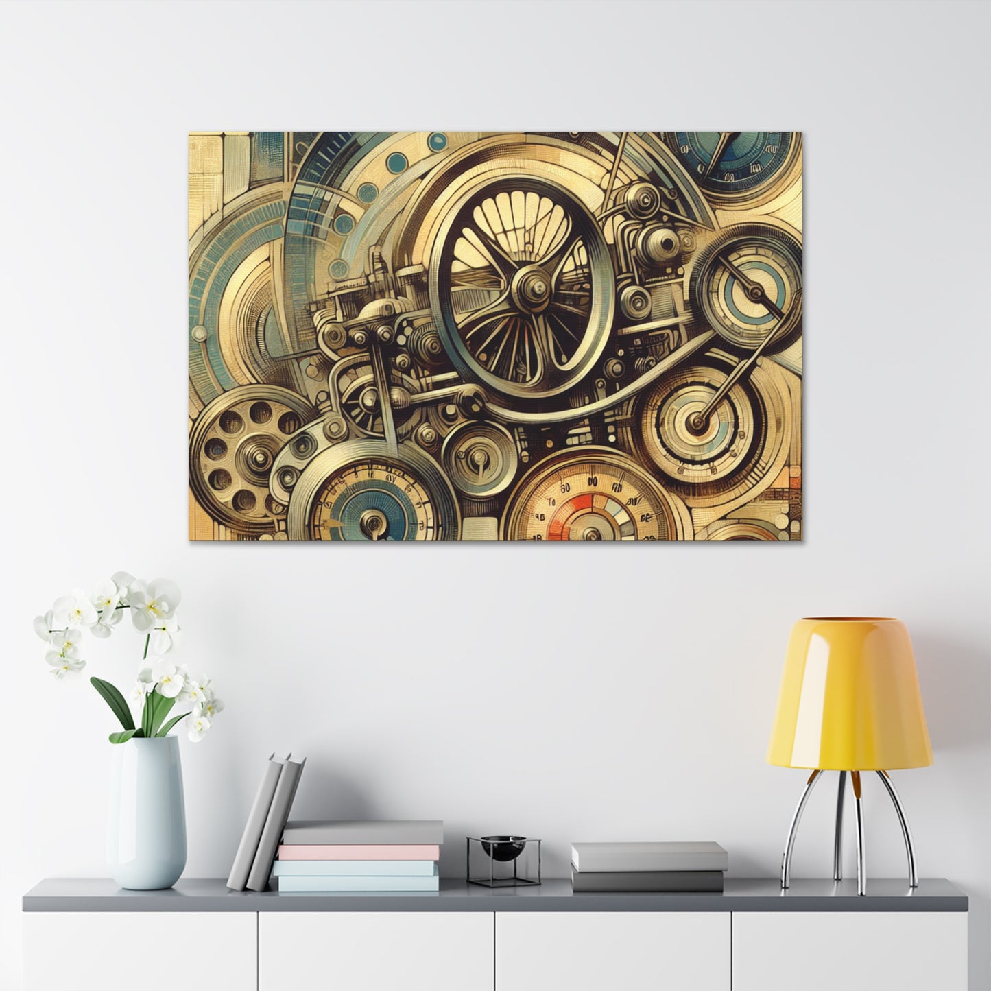 "Whirling Gauges of Velocity" - Canvas