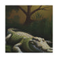 Crocodile in Hyperrealism - Canvas