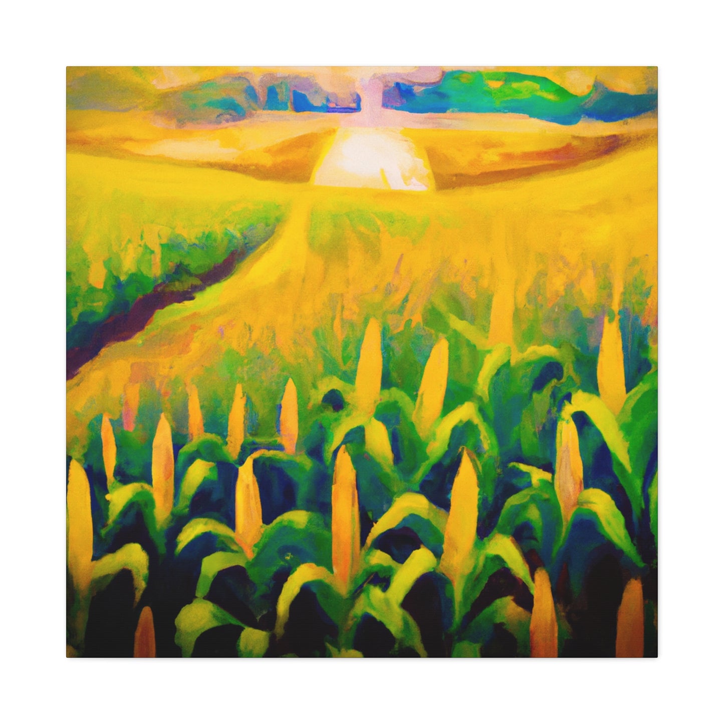 "Corn Field in Moonlight" - Canvas