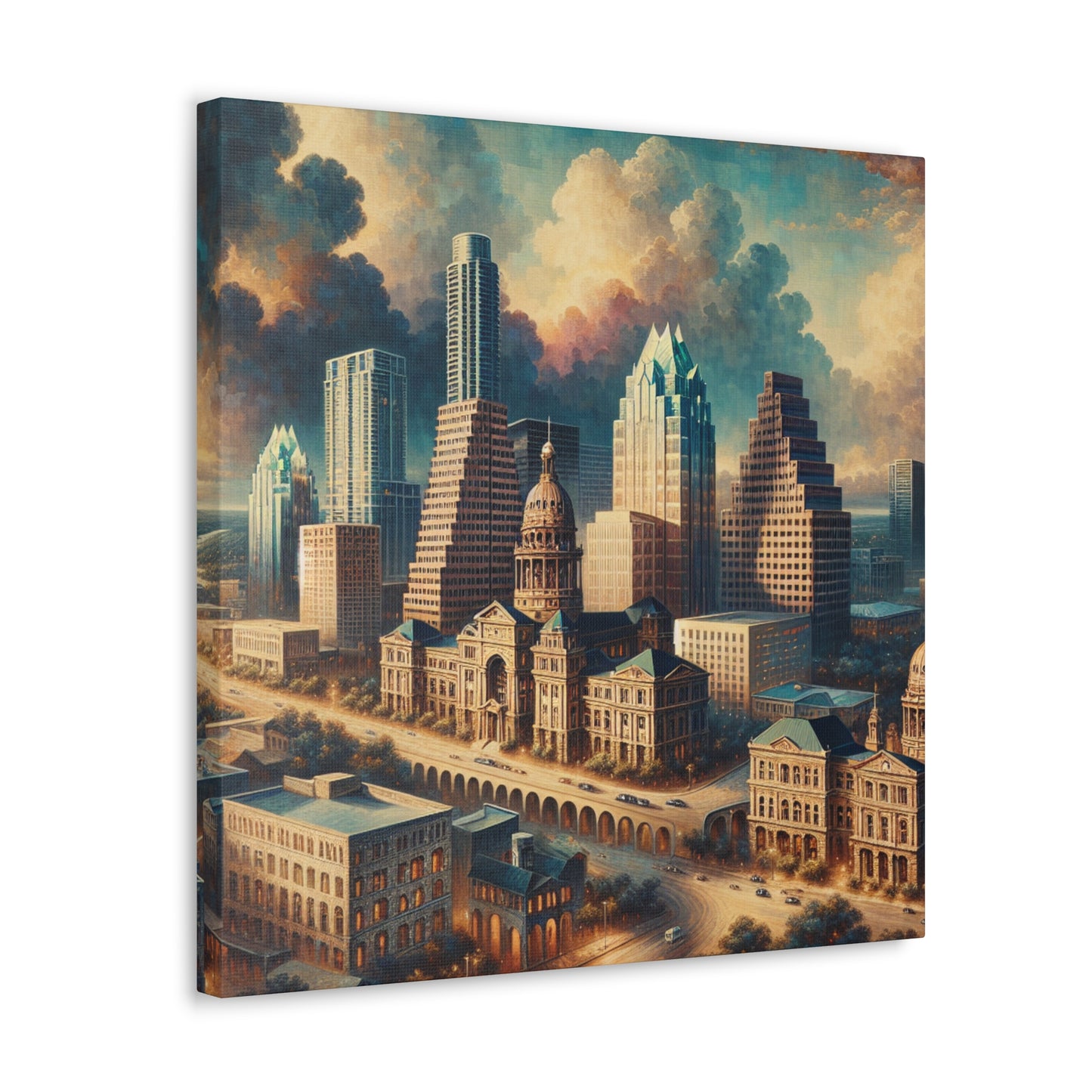 "Texan Renaissance: Austin's Splendor" - Canvas