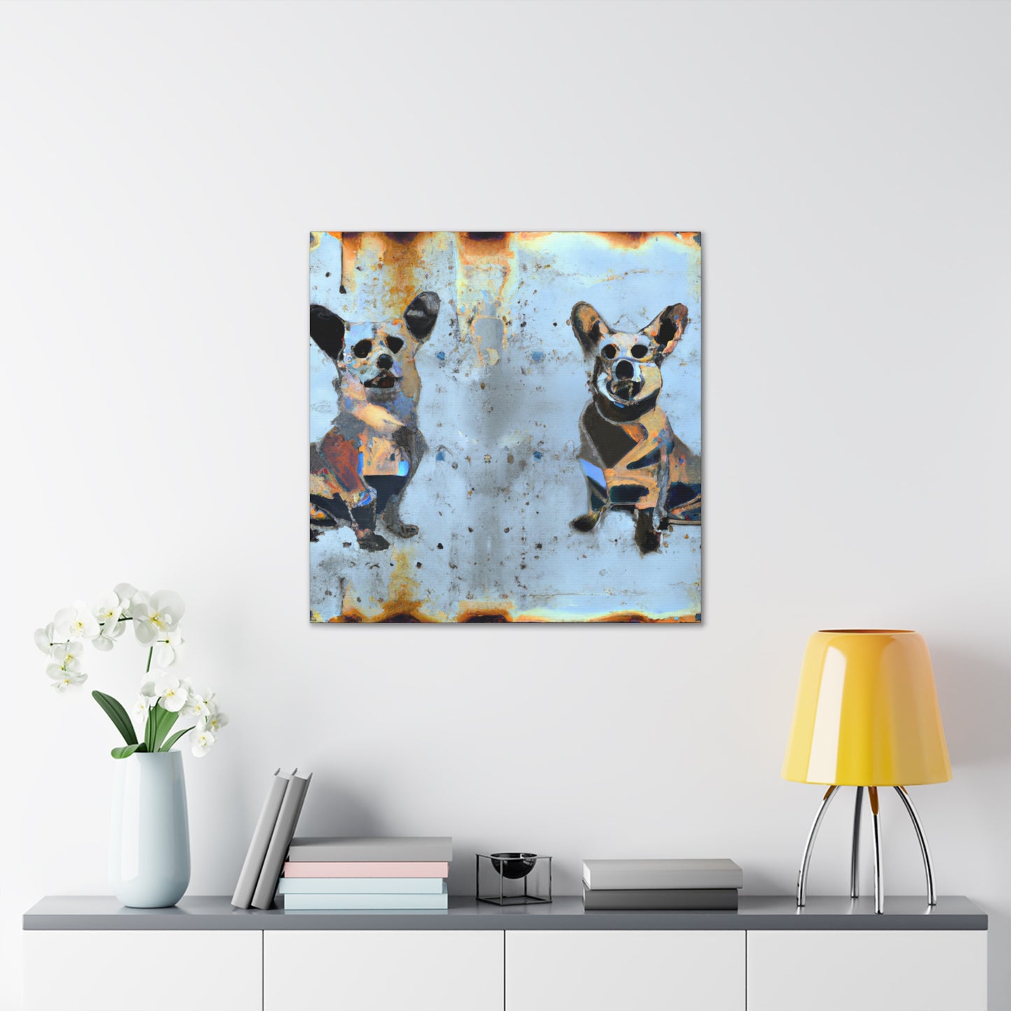 Corgi's Surreal Dream - Canvas