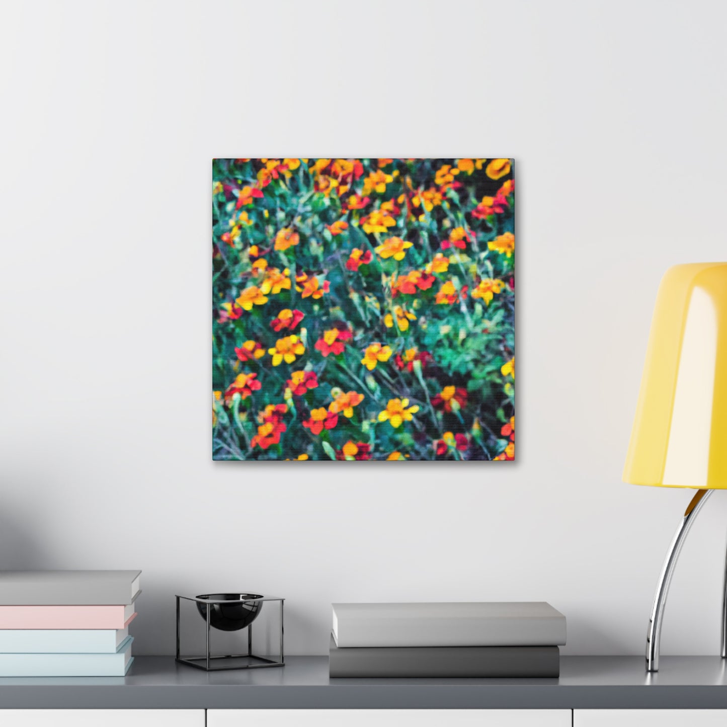 "Glorious Marigold Bloom" - Canvas