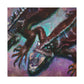 Iguanas in Abstraction - Canvas