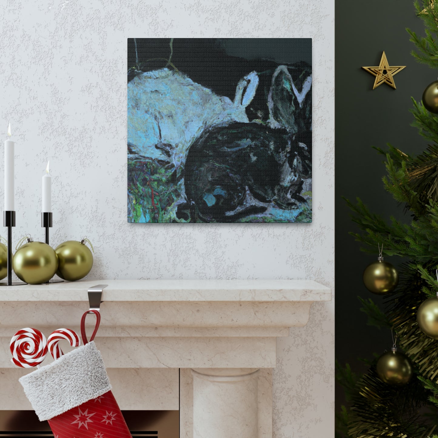 Rabbit in Abstraction - Canvas