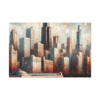 "Urban Symphony Unveiled" - Canvas