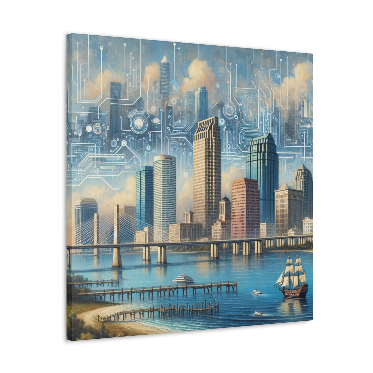 "Sunset Majesty in Tampa" - Canvas