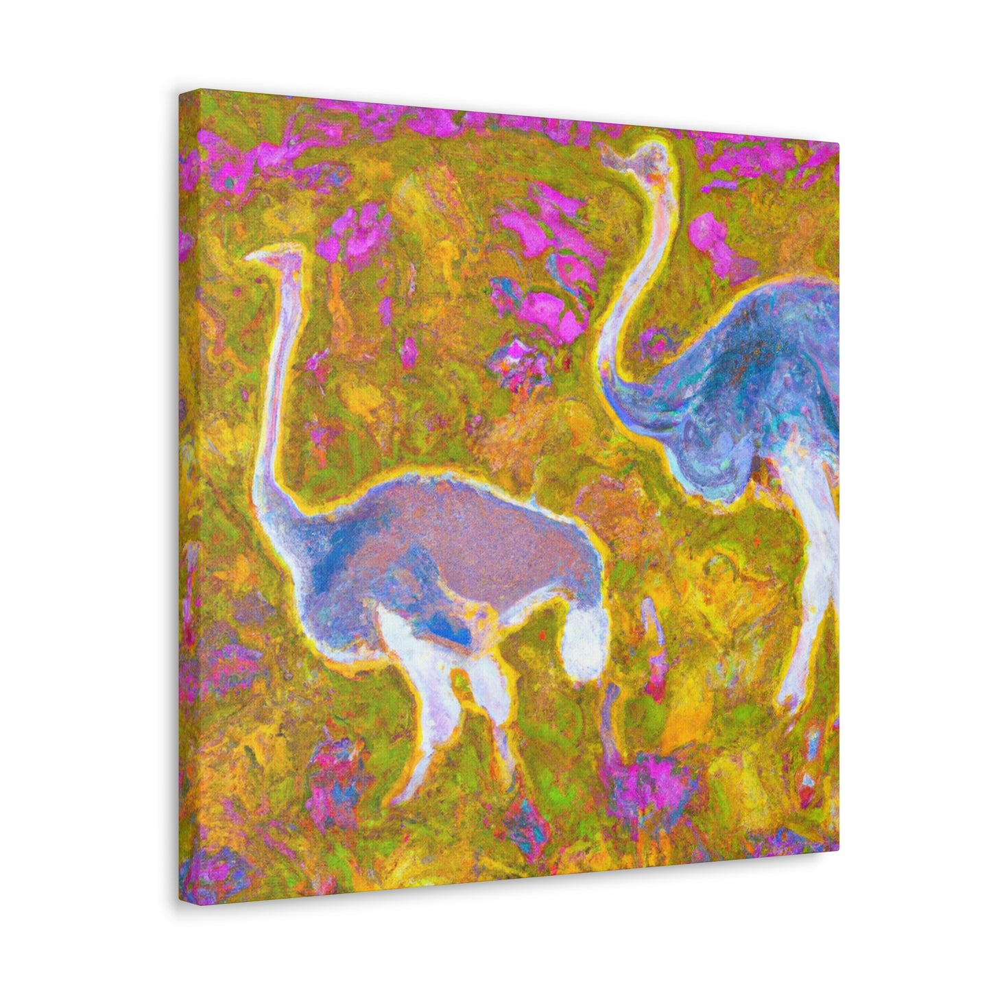 "Ostrich in Impressionism" - Canvas