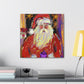 Santa Claus Abstraction - Canvas